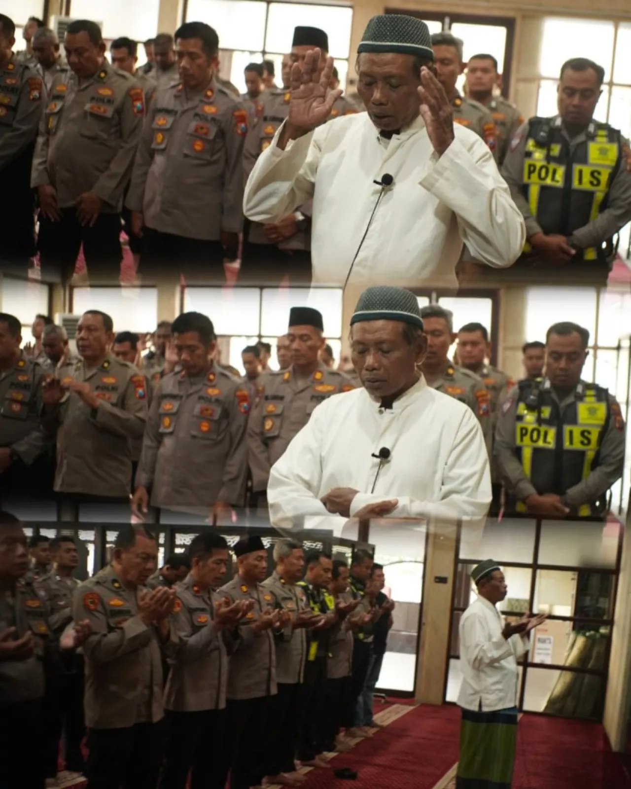 Shalat Ghaib di Polres Pelabuhan Tanjung Perak, Doakan Almarhum Affan Kurniawan