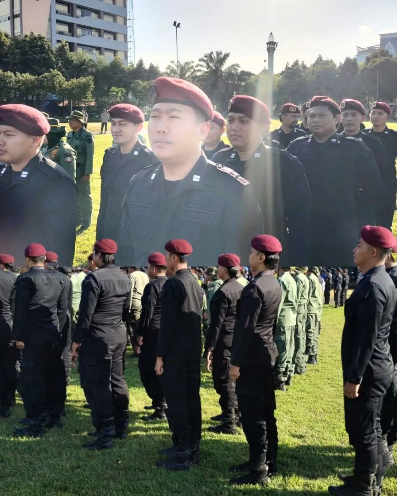 Doa Bersama POTMAS Jatim: Rutan Surabaya Hadir dalam Apel Gabungan di Mapolda Jatim