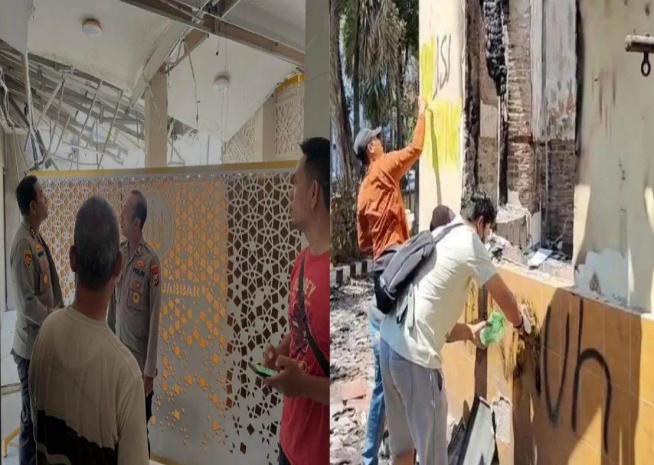 Pasca Polsek Tegalsari Dibakar, Masjid Al Jabar Surabaya Kembali Jadi Tempat Ibadah