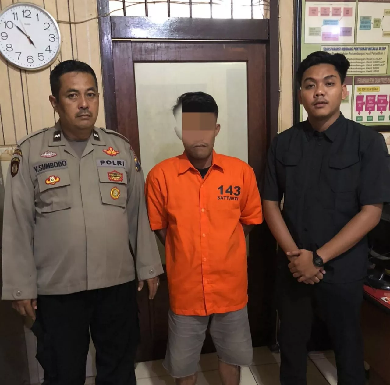 Polsek Semampir Amankan Tersangka Copet di Komplek Wisata Religi Sunan Ampel