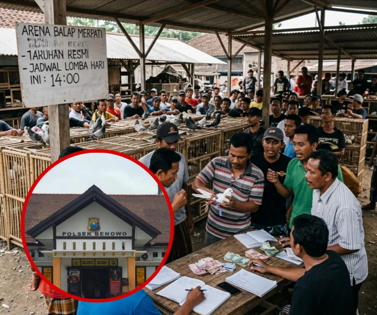 Dugaan Judi Merpati di Benowo Kian Terbuka, Publik Curiga Ada Pembiaran Aparat