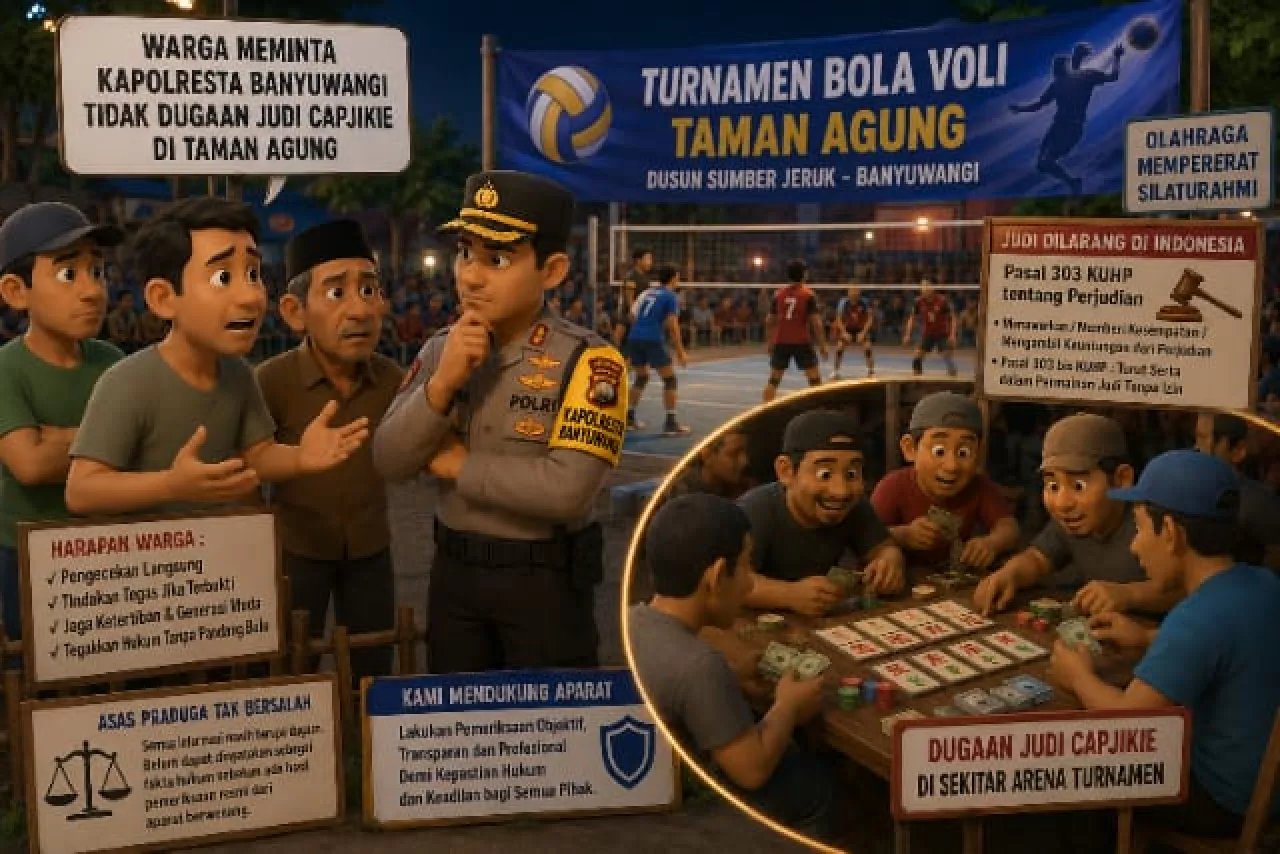 Turnamen Voli Taman Agung Tercoreng Dugaan Judi Capjikie, Warga Harap Ada Klarifikasi