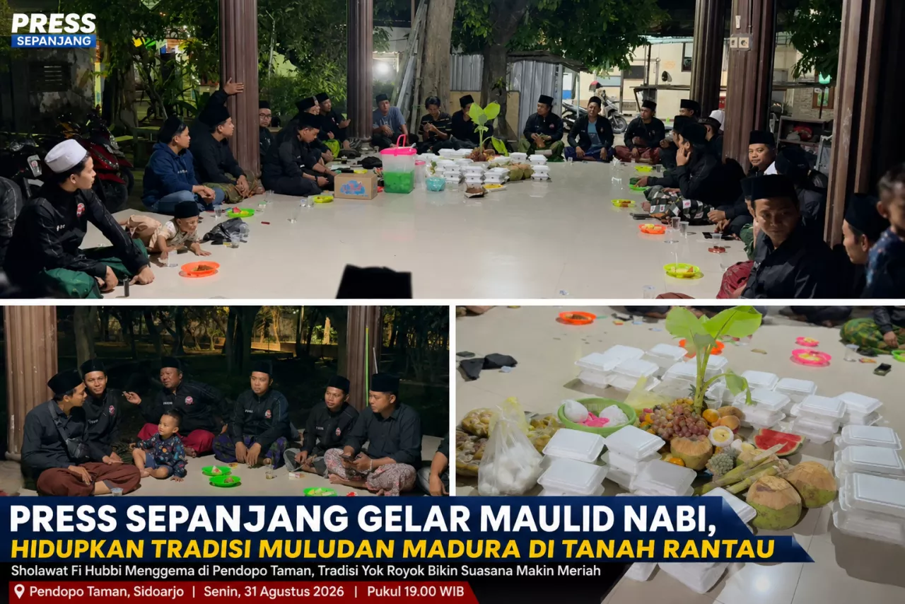 Harukan! Sholawat Fi Hubbi Kembali Menggema di Tanah Rantau, PRESS Sepanjang Rayakan Maulid Nabi